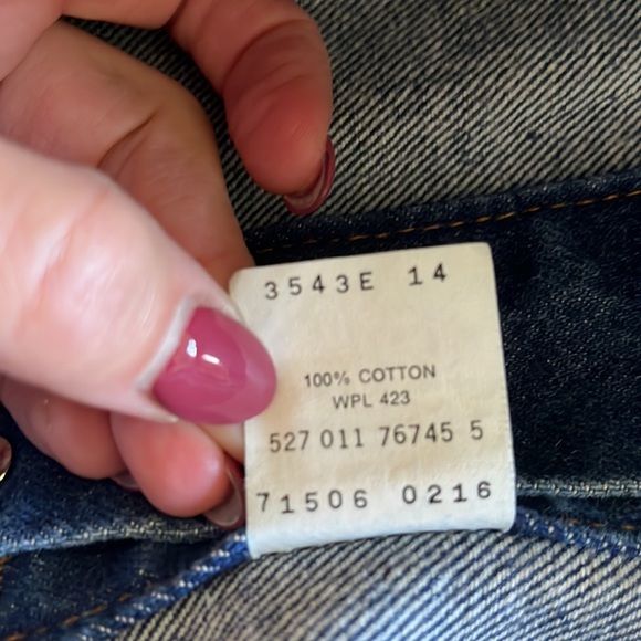 LEVIS Men’s trucker jacket in deep blue. Size 44L. EUC! - Picture 11 of 13